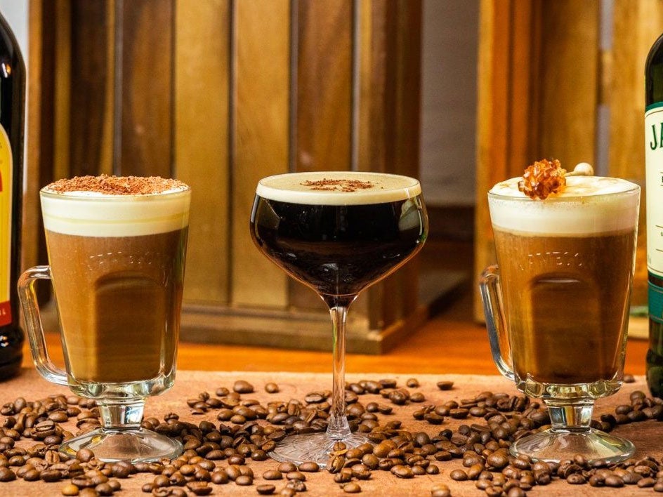 Irish coffee and espresso martini