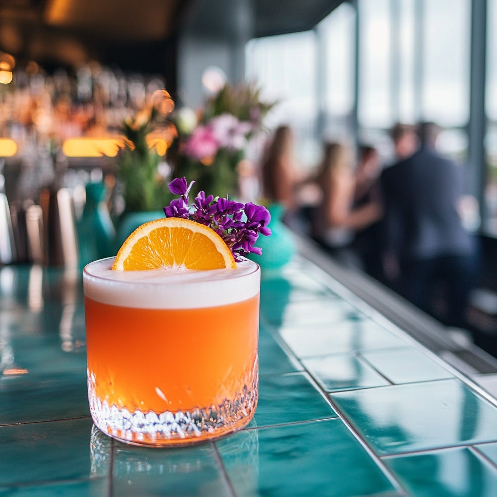 Malfy arancia sour drink.Created by AI. Edited by Pernod Ricard Sweden