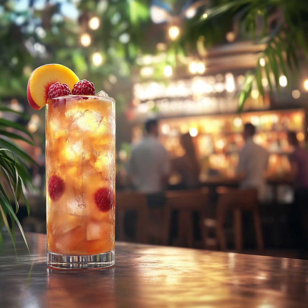 Beefeater Peach Ice Tea Drink. Created by AI. Edited by Pernod Ricard Sweden