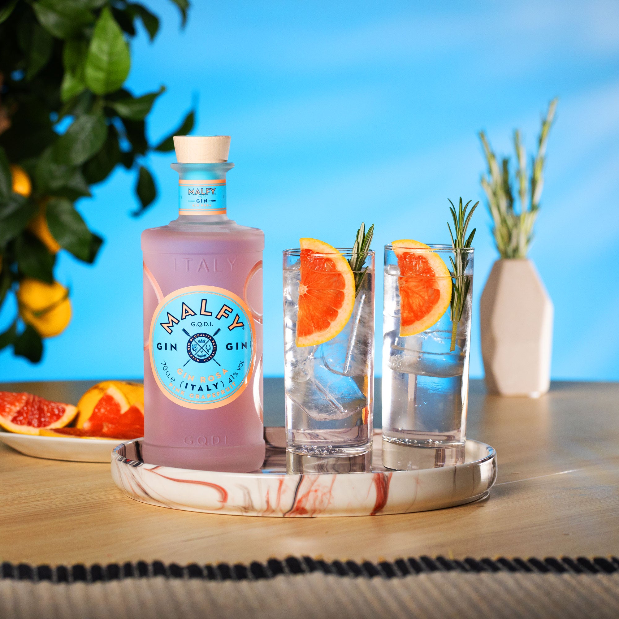Malfy Rosa Gin og Tonic